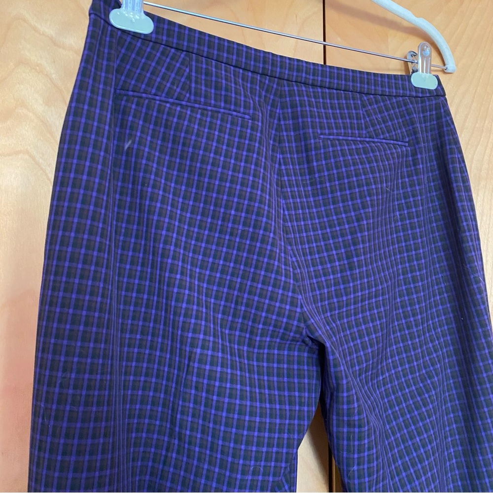 Elie Tahari Purple Plaid Pants (sz 8) - Picture 10 of 13